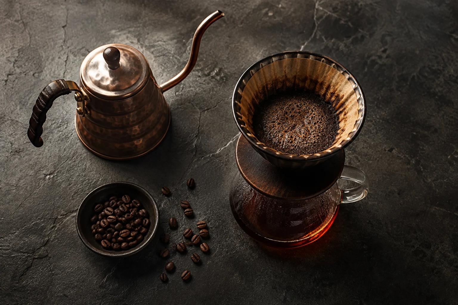 A scale, a notebook, a better cup.